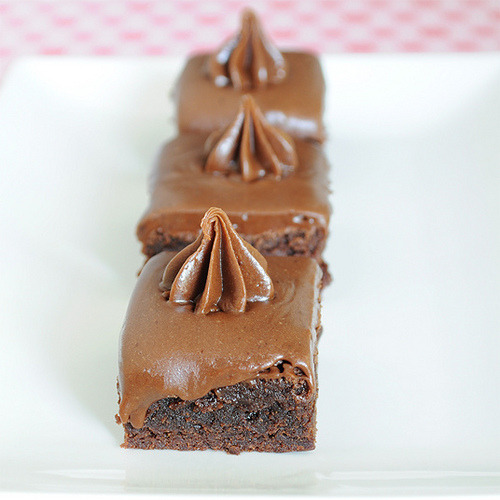 Chocolate Malt Frosted Brownies