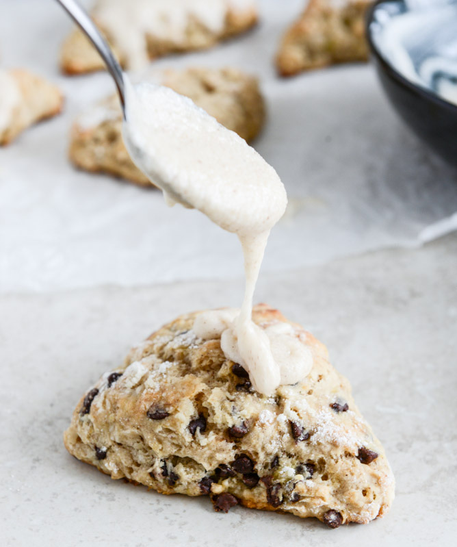 Banana Bread Scones with Chocolate Chips