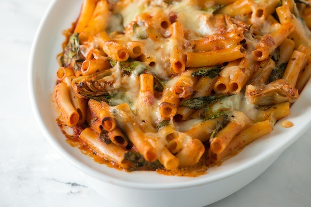 Baked Ziti With Spinach