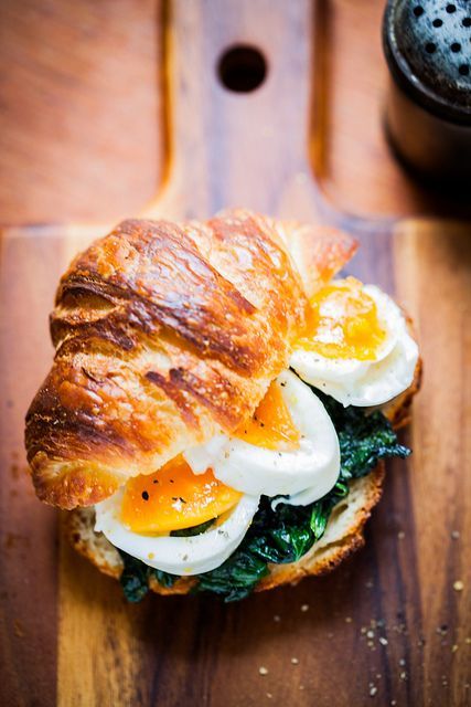 Eggs, Sandwich, Croissant