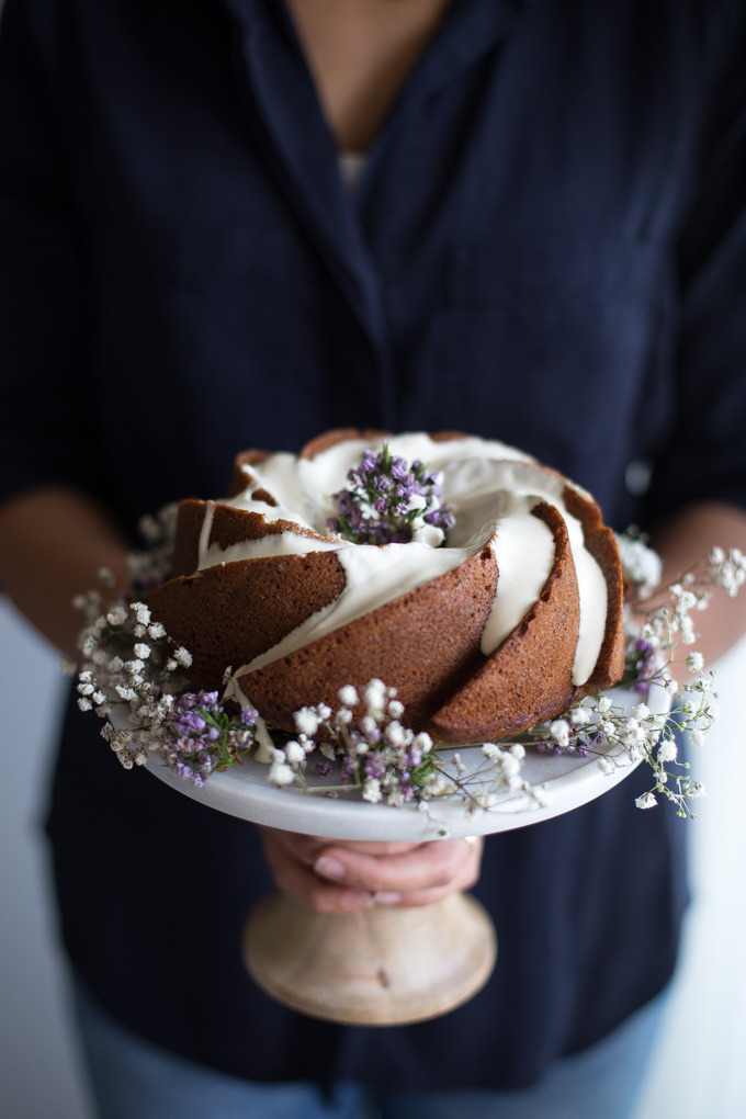 (via Wholewheat Purple Carrot Cake with Honey-Cream Cheese Drizzle)