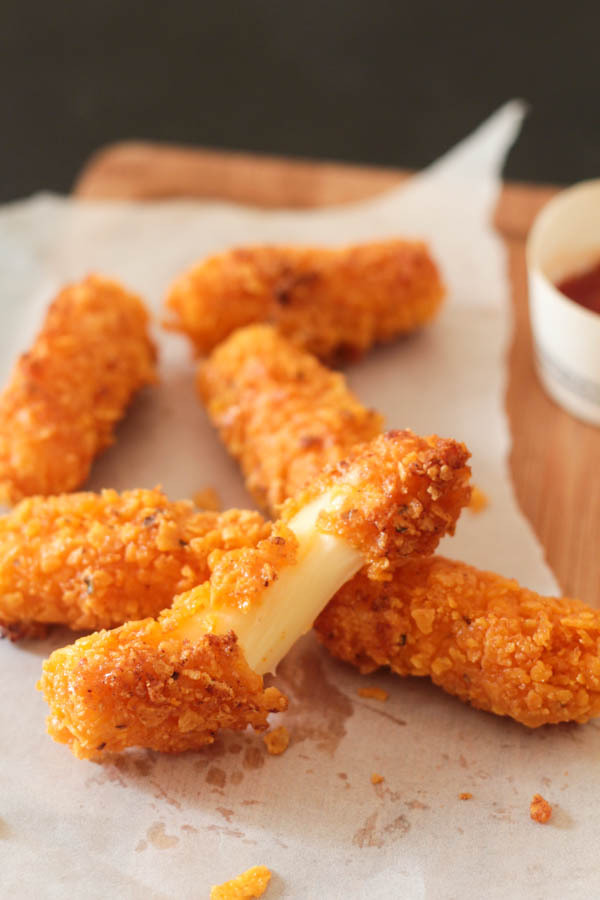 Doritos Crusted Cheddar Cheese Sticks